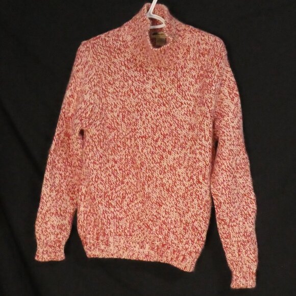 EDDIE BAUER | large | Chunky Red Marled Knit Sweater - Picture 1 of 14